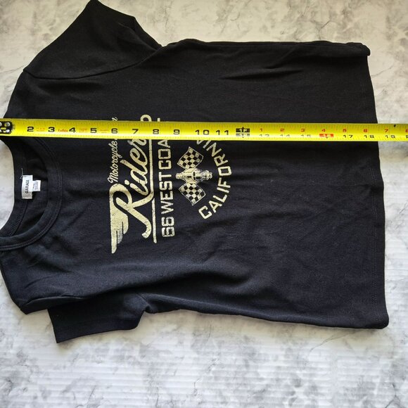 Garage Women’s Small Black Riders Baby Tee Size Medium New without tag - Picture 3 of 6